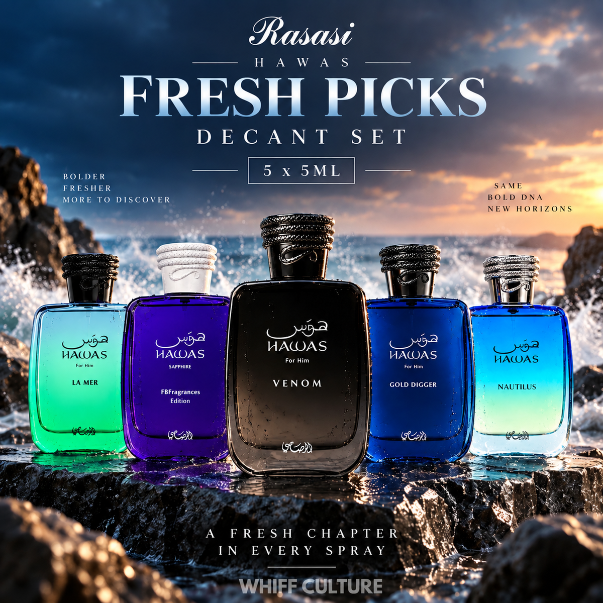 Rasasi Hawas Fresh Picks Decant Set