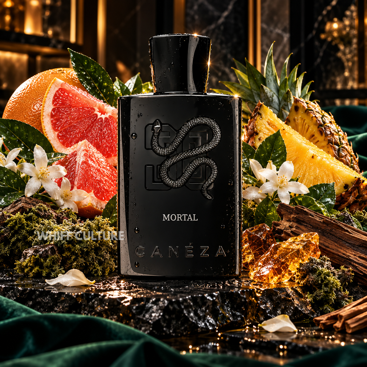 Caneza Mortal Eau de Parfum unisex – pineapple, cedar and oakmoss woody fragrance