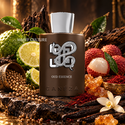 Caneza Oud Essence Eau de Parfum unisex – lychee, saffron and vanilla amber fragrance