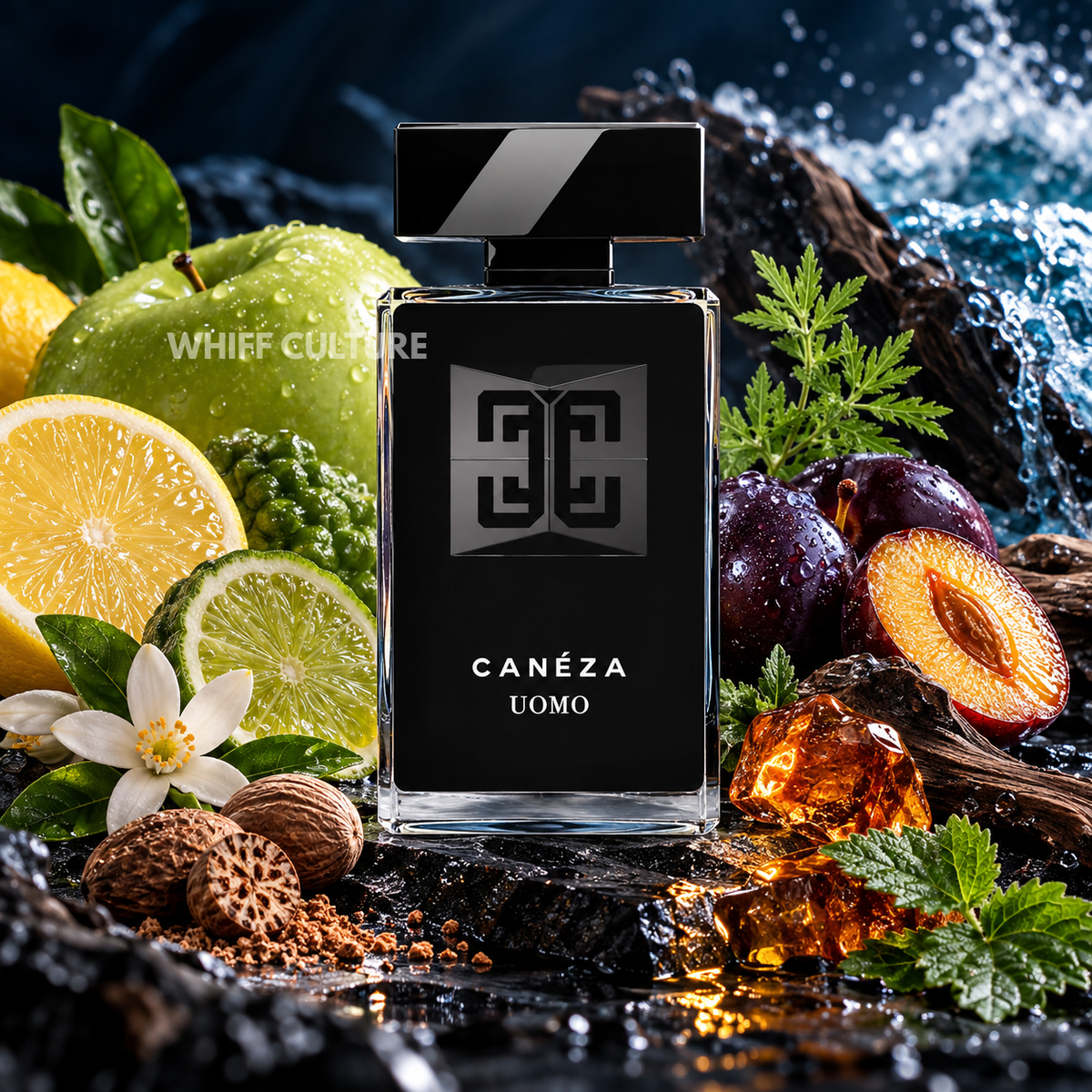 Caneza Uomo Eau de Parfum for men – lemon, apple and marine fresh fragrance