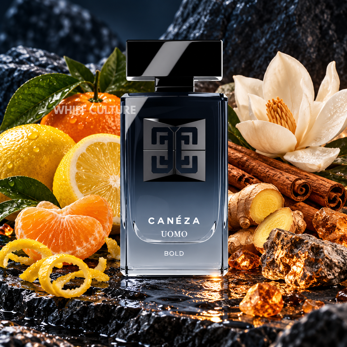 Caneza Uomo Bold Eau de Parfum for men – tangerine, cinnamon and ambergris fragrance