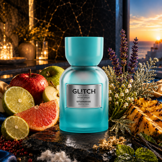 Mykonos Glitch perfume unisex – bergamot, apple and cedarwood fragrance