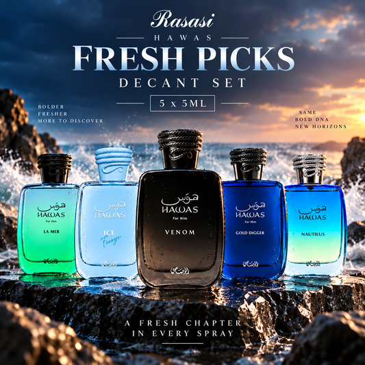 Rasasi Hawas Fresh Picks Decant Set