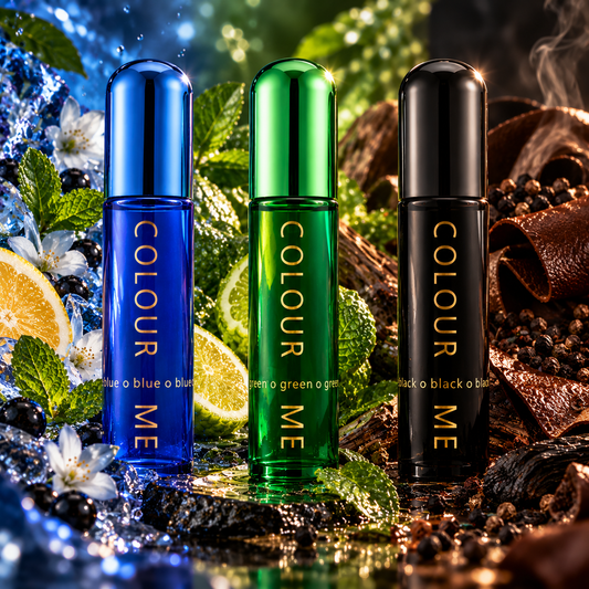 Milton Lloyd Colour Me perfume gift set for men – three 50ml fragrances
