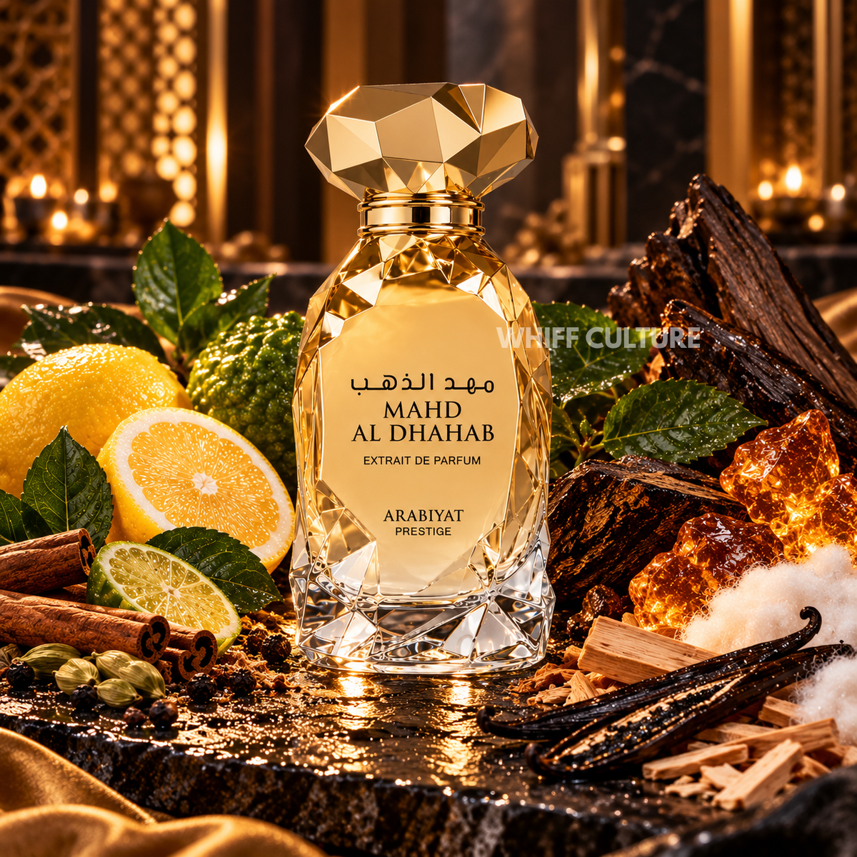 Arabiyat Prestige Mahd Al Dhahab Extrait de Parfum unisex – spices, oud and vanilla oriental woody fragrance