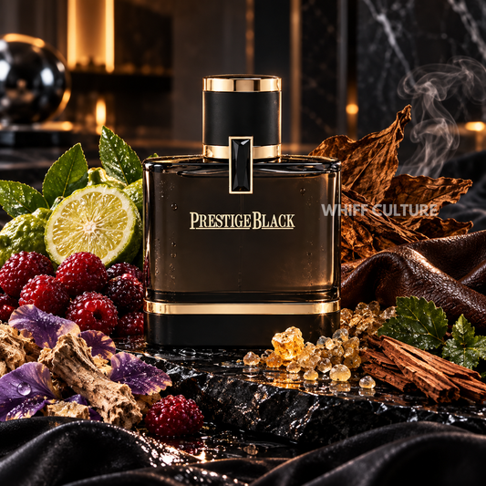 Al Majed Oud Prestige Black Eau de Parfum unisex – pink pepper, rose and sandalwood fragrance