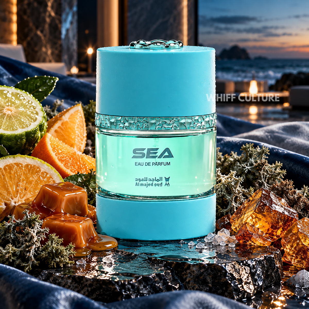 Al Majed Oud Wood Sea Eau de Parfum unisex – lemon, caramel and oud fragrance