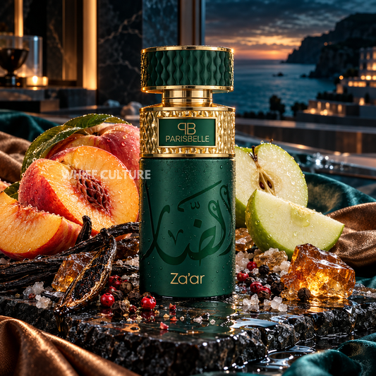 Parisbelle Zaar perfume unisex – peach, apple and vanilla amber fragrance