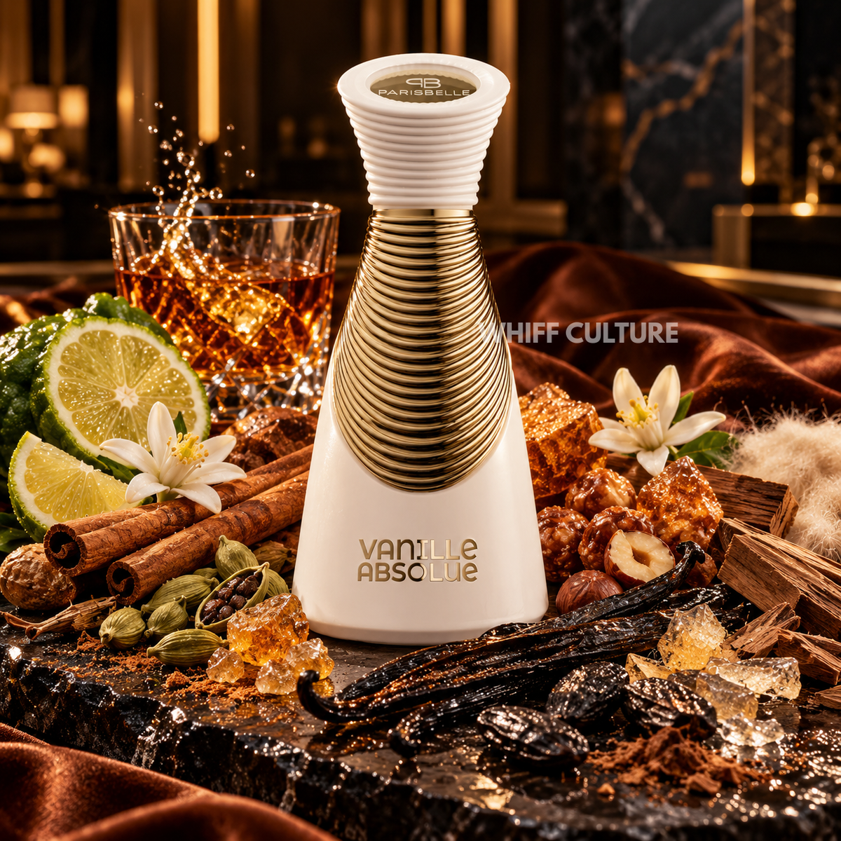 Parisbelle Vanille Absolue Extrait de Parfum unisex – cardamom, vanilla and praline gourmand fragrance