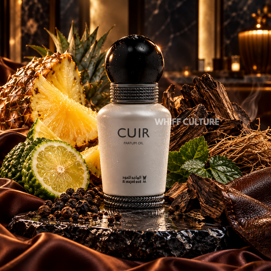Al Majed Oud Cuir perfume oil unisex – pineapple, incense and oud woody attar