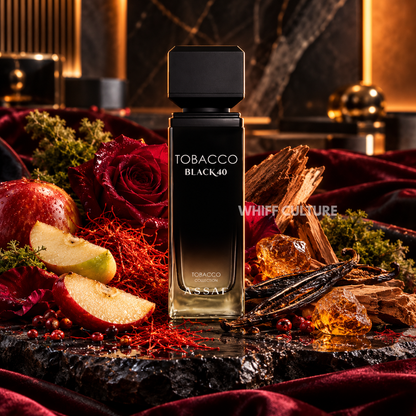 Assaf Tobacco Black 40 perfume unisex – saffron, rose and vanilla spicy fragrance