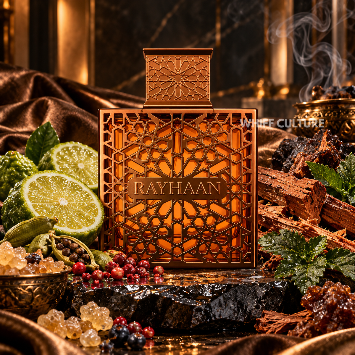Rayhaan Vantage perfume unisex – cardamom, frankincense and cedarwood woody spicy fragrance