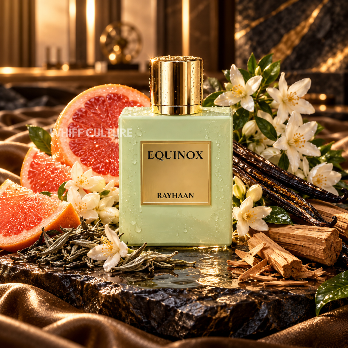 Rayhaan Equinox Eau de Parfum unisex – orange blossom, jasmine and white tea fragrance