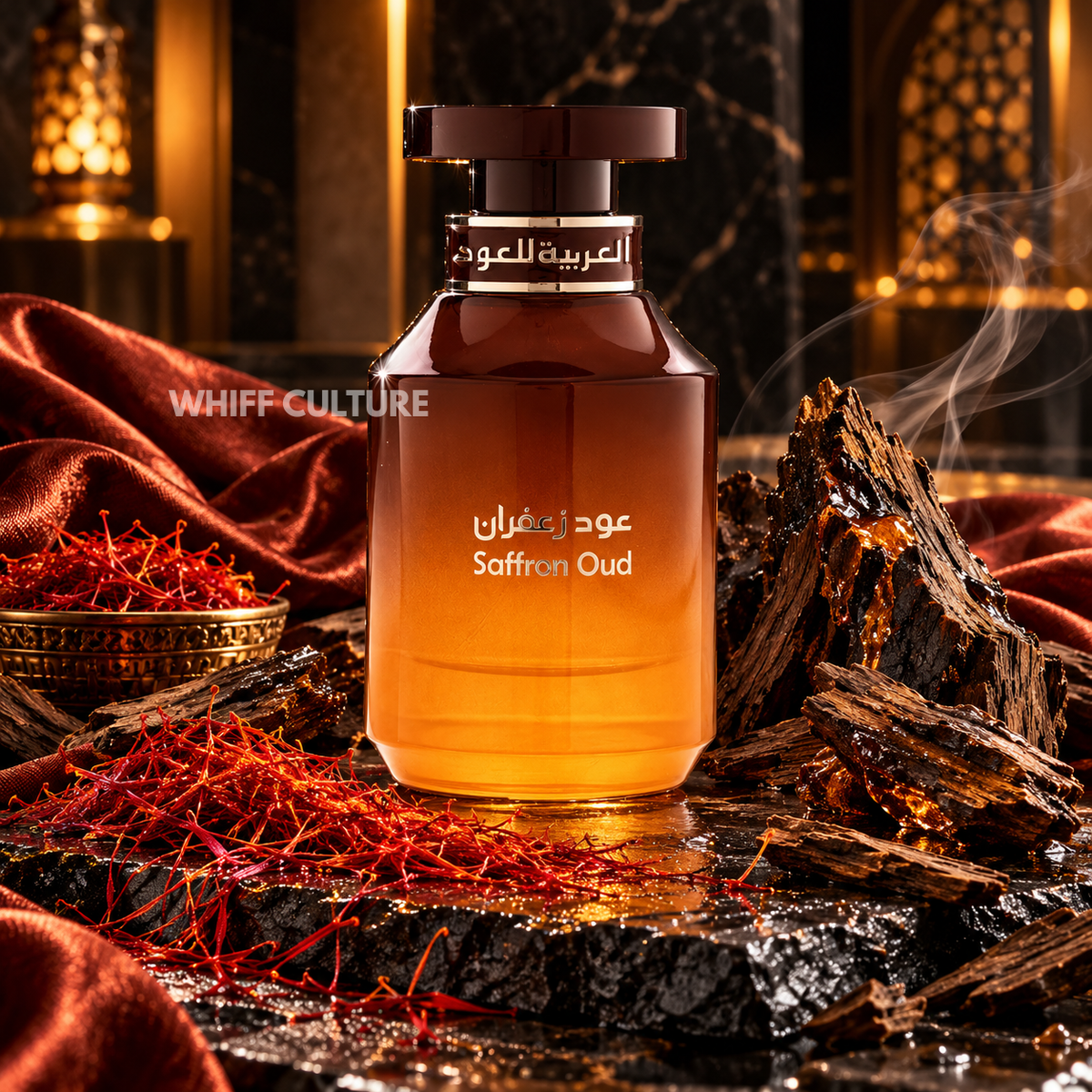 Arabian Oud Saffron Oud Eau de Parfum – saffron, rose and oud oriental fragrance