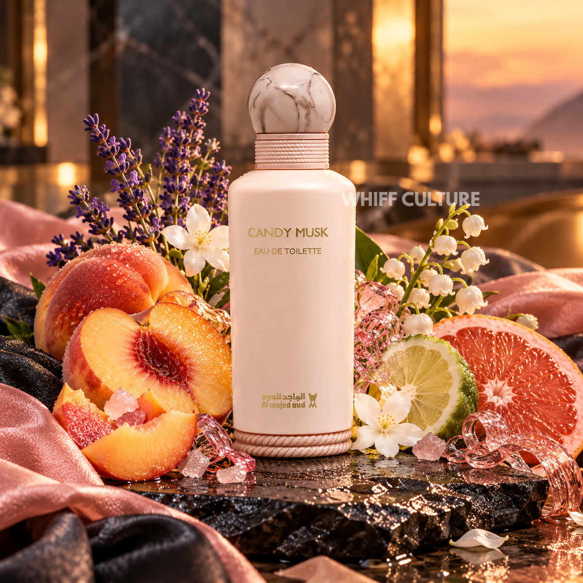 Al Majed Oud Candy Musk perfume – peach, vanilla and musk fragrance