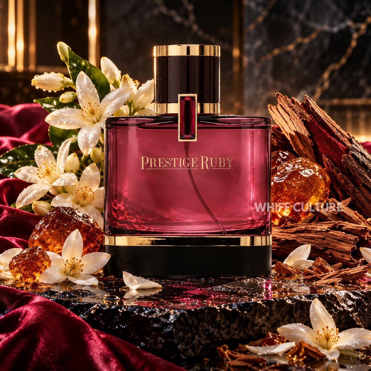 Al Majed Oud Prestige Ruby perfume – orange blossom, amber and cedar woody fragrance