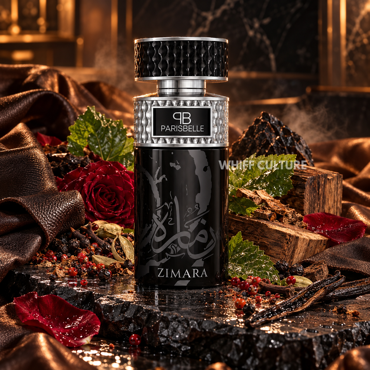 Parisbelle Zimara Extrait de Parfum – rose, pepper and leather fragrance