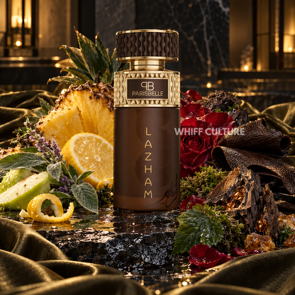 Parisbelle Lazham perfume – citrus, amber and musk oriental floral fragrance