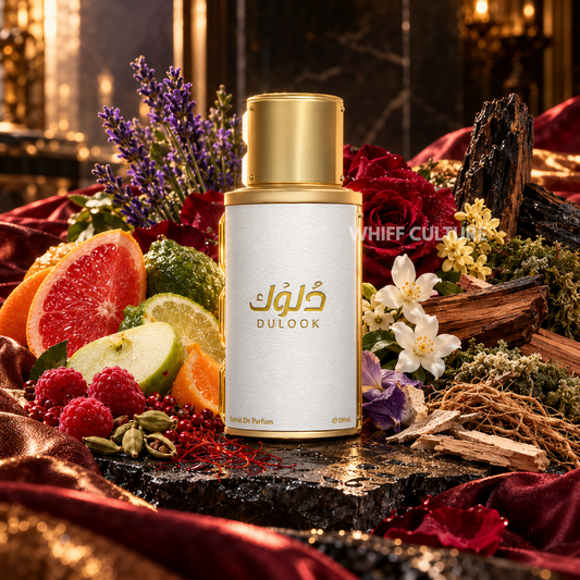 Ahmed Al Maghribi Dulook perfume – saffron, rose and oud woody fragrance