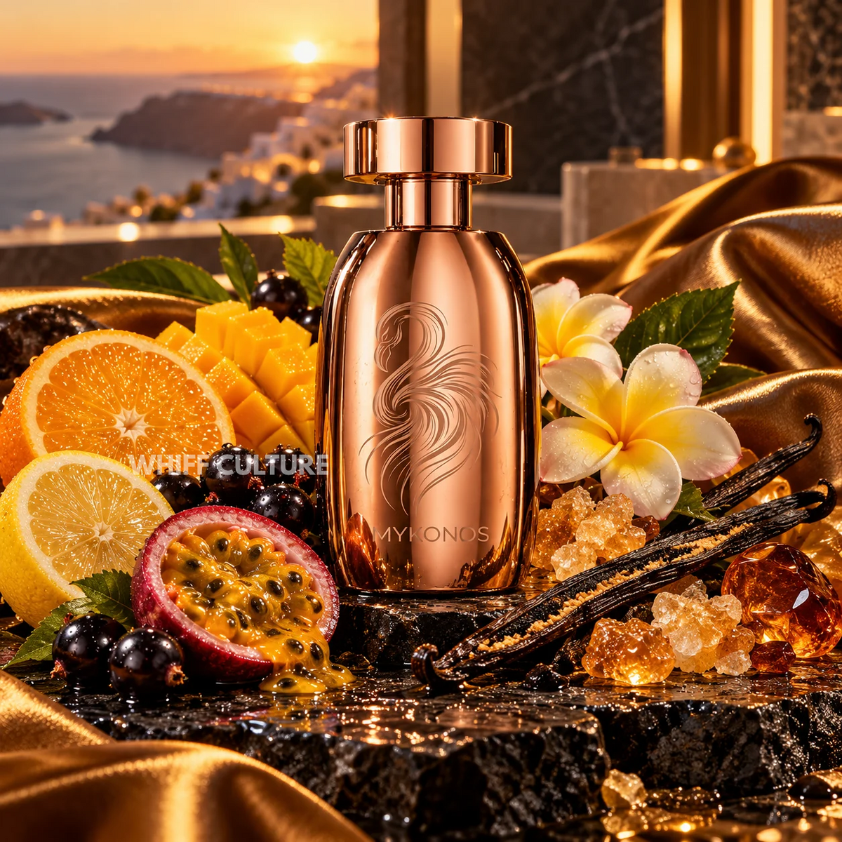 Mykonos Marbella perfume – passionfruit, mango and frangipani fragrance