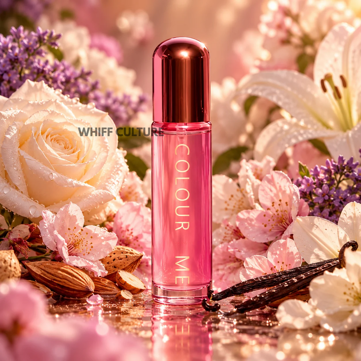 Milton Lloyd Colour Me Pink perfume for women – white rose, heliotrope and vanilla fragrance
