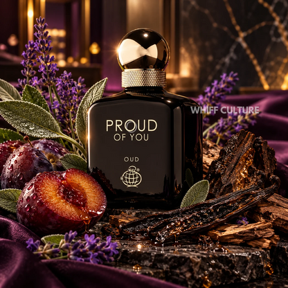 Fragrance World Proud of You Oud perfume for men – lavender, plum and oud fragrance