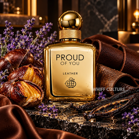 Fragrance World Proud of You Leather perfume for men – chestnut, lavender and leather fragrance