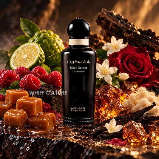 Al Majed Oud Black Secret perfume unisex – pepper, caramel and vanilla fragrance