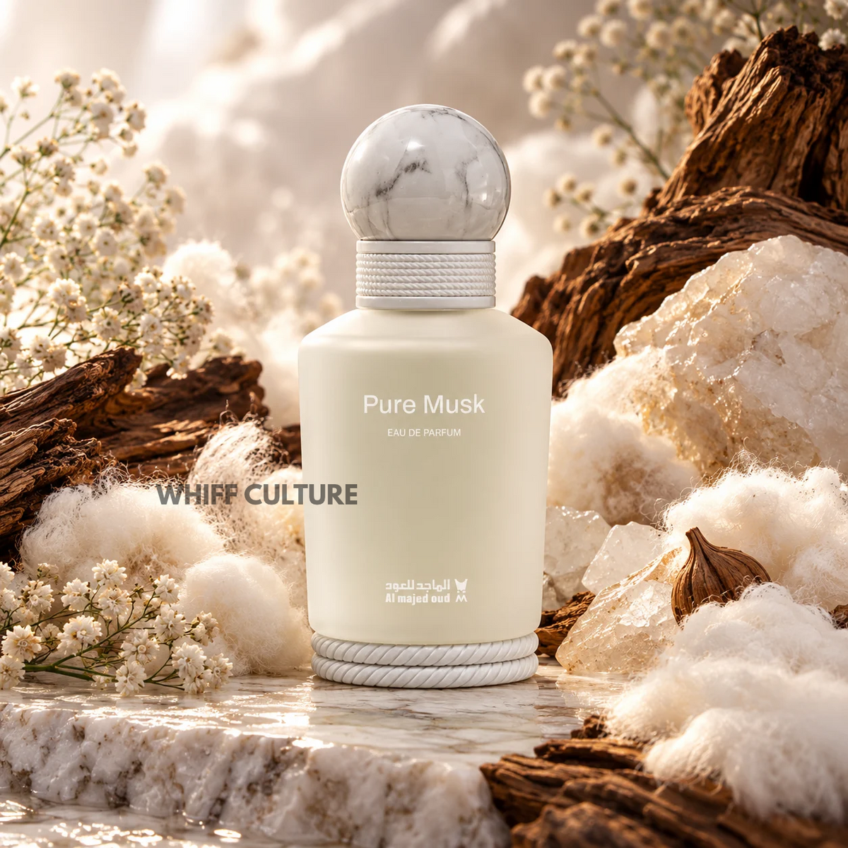 Al Majed Oud Pure Musk perfume unisex – gardenia, musk and sandalwood fragrance