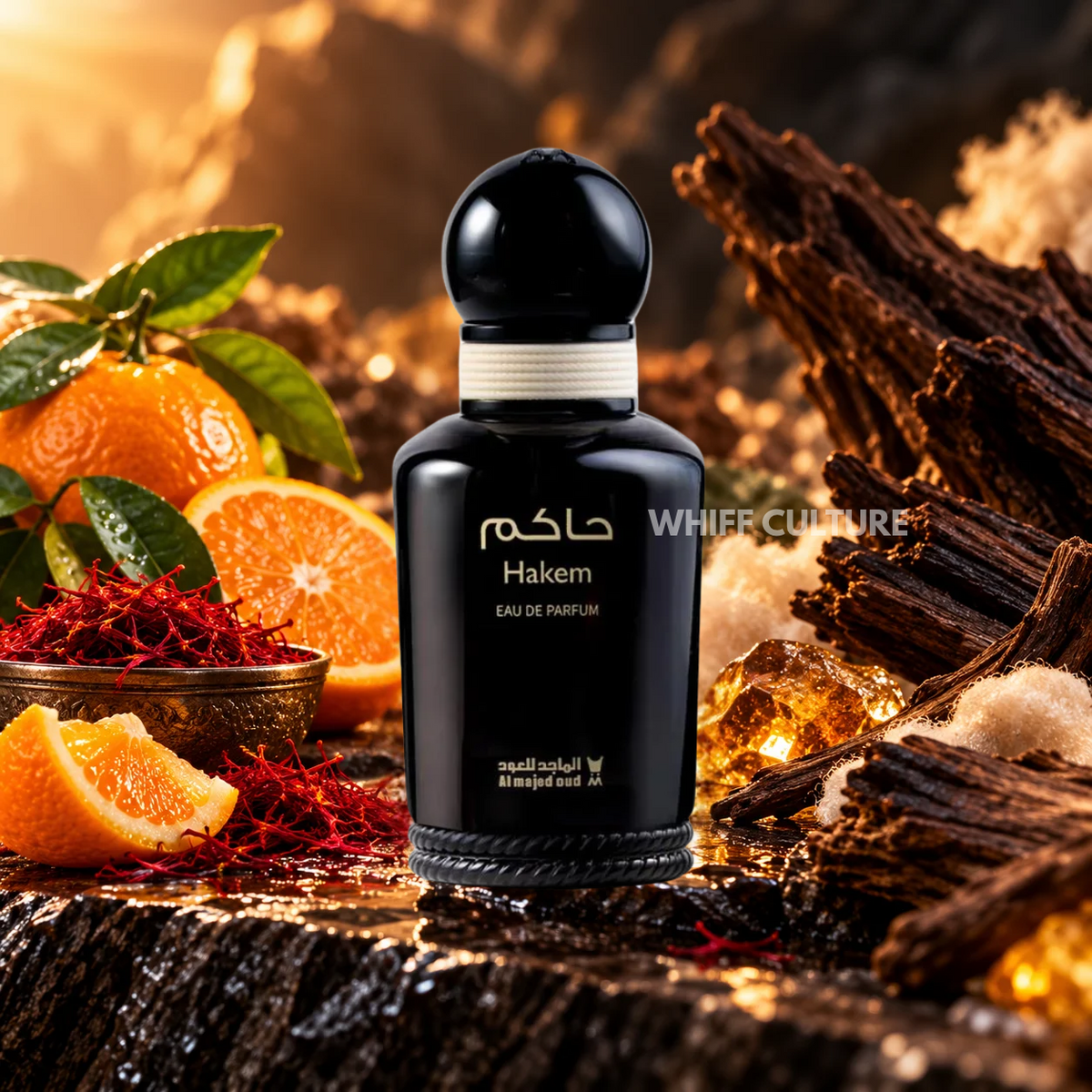 Al Majed Oud Hakem perfume for men – saffron, fig and amber fragrance