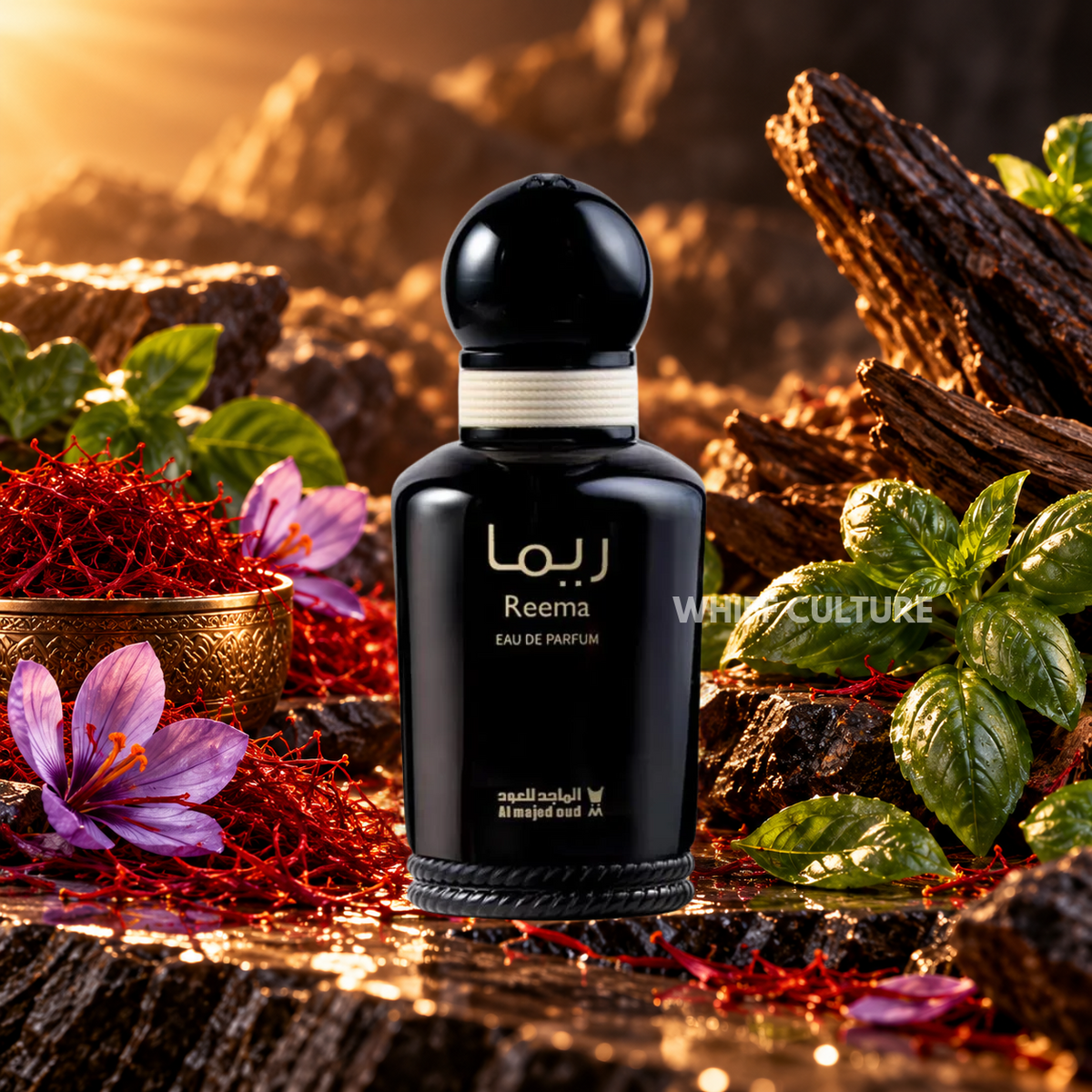Al Majed Oud Reema perfume unisex – white saffron, patchouli and sandalwood fragrance