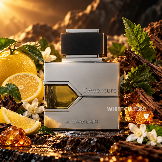 Al Haramain L'Aventure Eau de Parfum for men – lemon, bergamot and patchouli fragrance