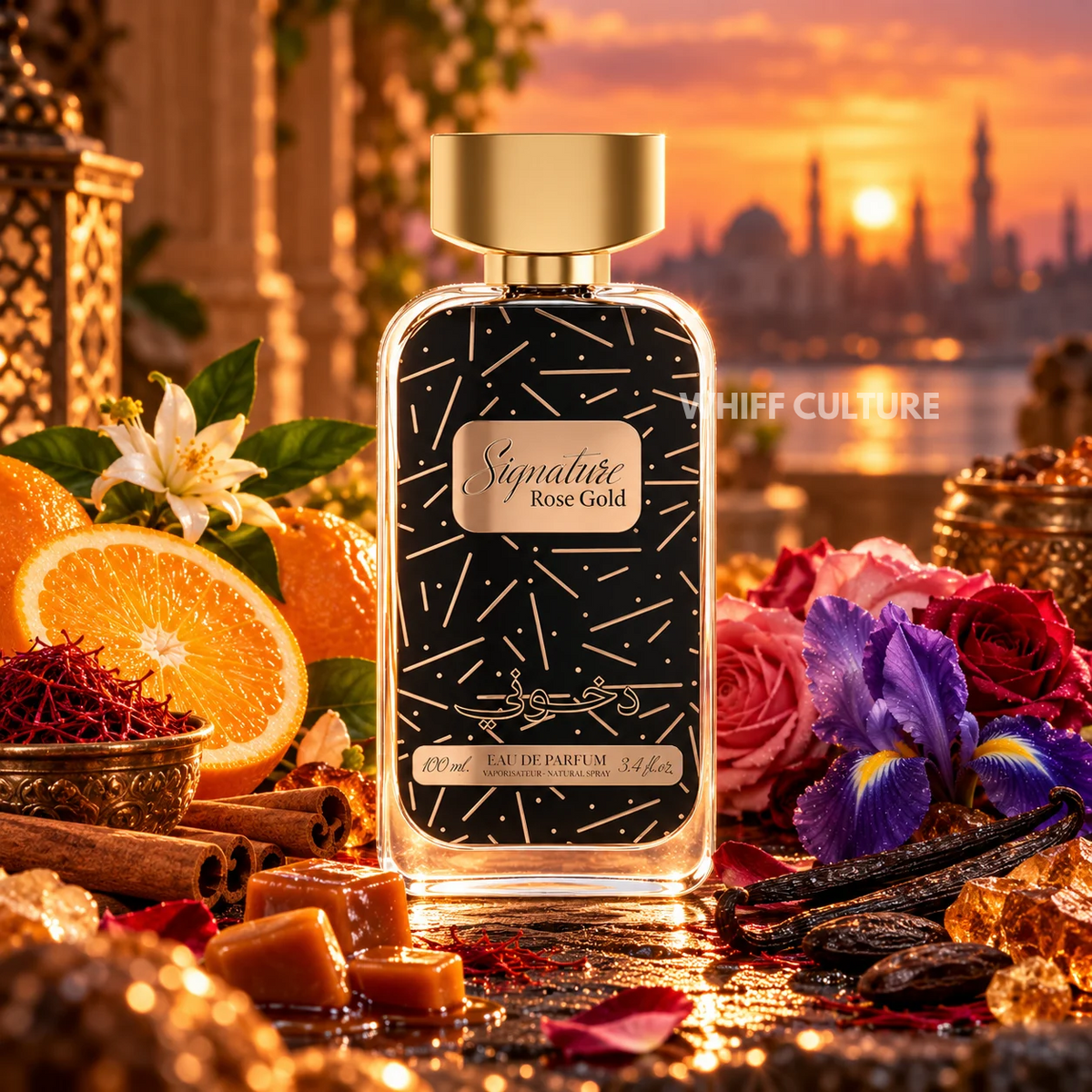 Dkhoon Signature Rose Gold Eau de Parfum unisex – cinnamon, rose and vanilla fragrance