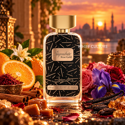 Dkhoon Signature Rose Gold Eau de Parfum unisex – cinnamon, rose and vanilla fragrance