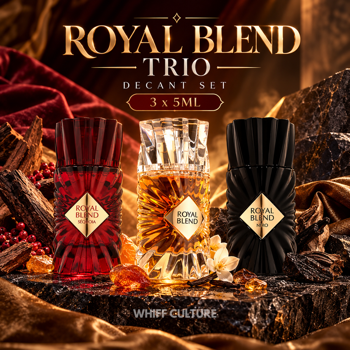 Royal Blend Trio Decant Set