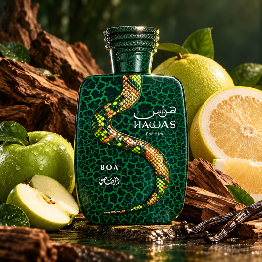 Rasasi Hawas Boa Eau de Parfum – pomelo, green apple and sandalwood fragrance